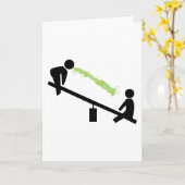 Schlechter Tag am Spielplatz Karte (Gelbe Blume)