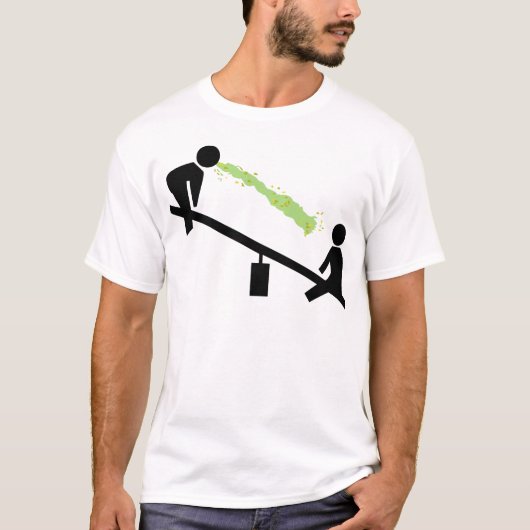 Schlechter Tag am Spielplatz T-Shirt (Vorderseite)