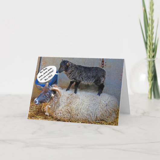 Schlechter Tag für das Mutterschaf Karte (Vorderseite)
