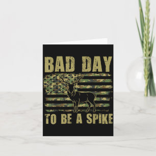 Schlechter Tag für einen Ske Funny Deer Hunting Ca Karte