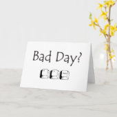 Schlechter Tag? Glückwunschkarte Karte (Gelbe Blume)