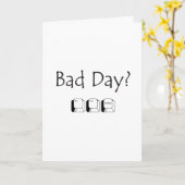Schlechter Tag? Grußkarte Karte (Gelbe Blume)