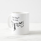 Schlechter Tag Katze Kaffeetasse (Vorderseite Links)