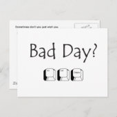 Schlechter Tag? Postkarte (Vorne/Hinten)