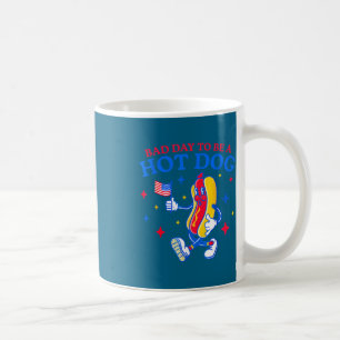 Schlechter Tag, um ein Hot Dog lustiger BBQ-Grill Kaffeetasse