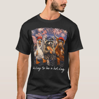 Schlechter Tag, um ein Hot Dog Lustiges Tier 250 J T-Shirt