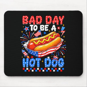 Schlechter Tag, um ein Hot Dog zu sein, lustige BB Mousepad