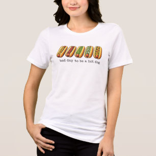 Schlechter Tag Um Ein Hot Dog Zu Sein T-Shirt - Lu Tri-Blend Shirt