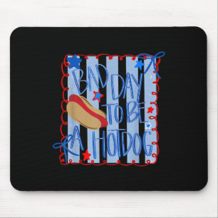 Schlechter Tag, um ein Hotdog zu sein, 4. Juli Coq Mousepad