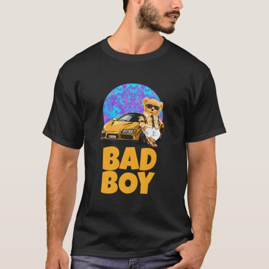 Schlechter Teddybär-Stil Spaß T-Shirt (Vorderseite)
