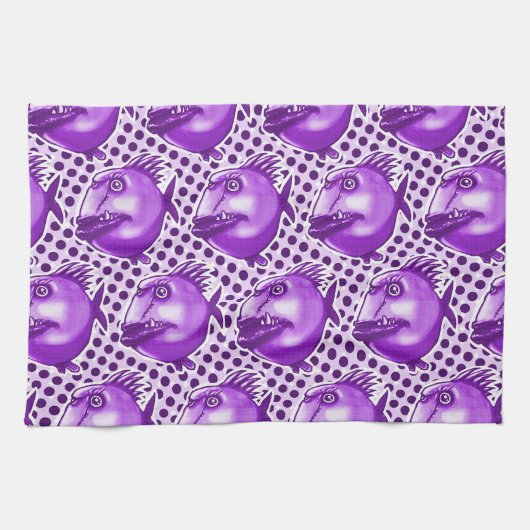 schlechter Typ hässlicher Cartoon Küchentuch (Horizontal)