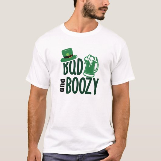 Schlechter und bozy Irish Green Beer St. Patrick's T-Shirt (Vorderseite)