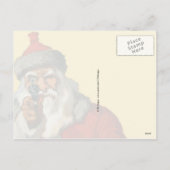 Schlechter Weihnachtsmann! Feiertagspostkarte (Rückseite)