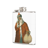 Schlechter Weihnachtsmann mit Waffenflasche Flachmann (Links)