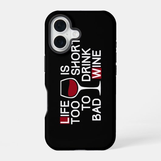 Schlechter Wein iPhone 16 Hülle (Rückseite)