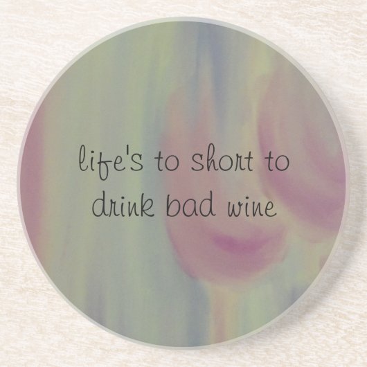 schlechter Wein Untersetzer (Vorne)