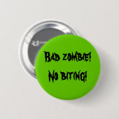 "Schlechter Zombie-" Knopf Button (Vorne & Hinten)