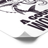 Schlechtes Angeln ist besser als gute Arbeit Poster (Ecke)