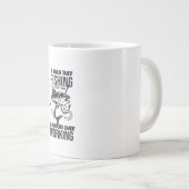 Schlechtes Angeln Jumbo-Tasse (Vorderseite Rechts)