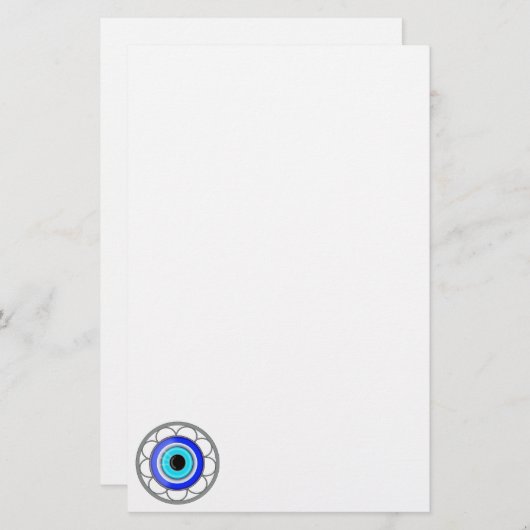 Schlechtes Augen-viel Glück-Charme auf A - Briefpapier (Vorne/Hinten)