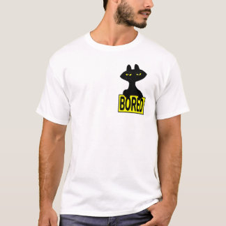 Schlechtes Boogie Sarkastisches Schwarzes Katze Lu T-Shirt