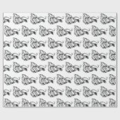 Schlechtes Clown-Packpapier Geschenkpapier (Flach)