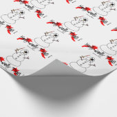 Schlechtes eisiges geschenkpapier (Ecke)