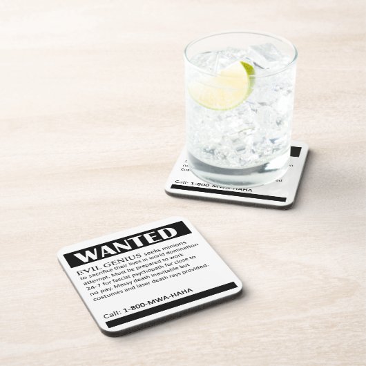 Schlechtes Genie wollte Anzeige Untersetzer (Rechte Seite)