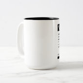 Schlechtes Genie wollte Anzeige Zweifarbige Tasse (Vorderseite Links)