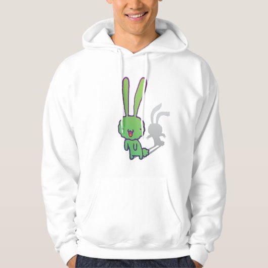 Schlechtes Häschen Hoodie (Vorderseite)