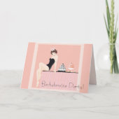 SCHLECHTES HÄSCHEN - ROSA EINLADUNG (Vorderseite)