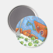 SCHLECHTES JAMBELLING IN PEAS, FUNNY ERNTEDANK MEA MAGNET (Vorderseite/Rückseite)