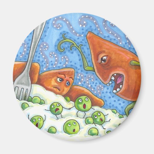 SCHLECHTES JAMBELLING IN PEAS, FUNNY ERNTEDANK MEA MAGNET (Vorne)