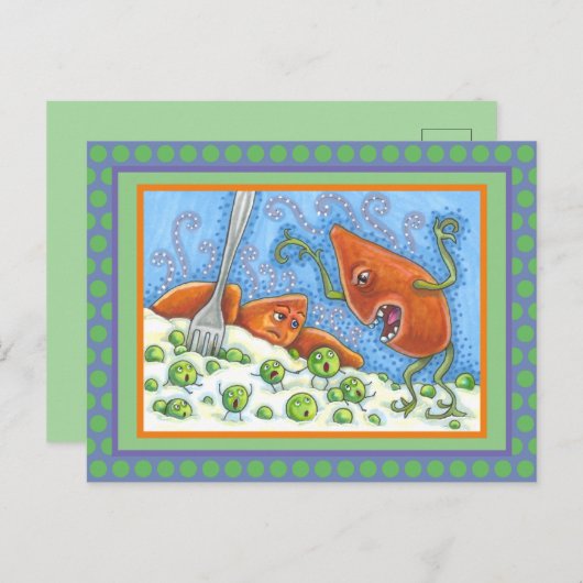 SCHLECHTES JAMBELLING IN PEAS, FUNNY ERNTEDANK MEA POSTKARTE (Vorne/Hinten)