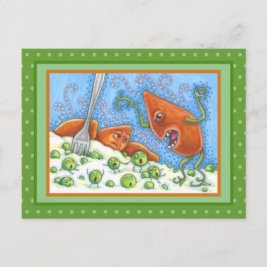 SCHLECHTES JAMBELLING IN PEAS, FUNNY ERNTEDANK MEA POSTKARTE (Vorderseite)