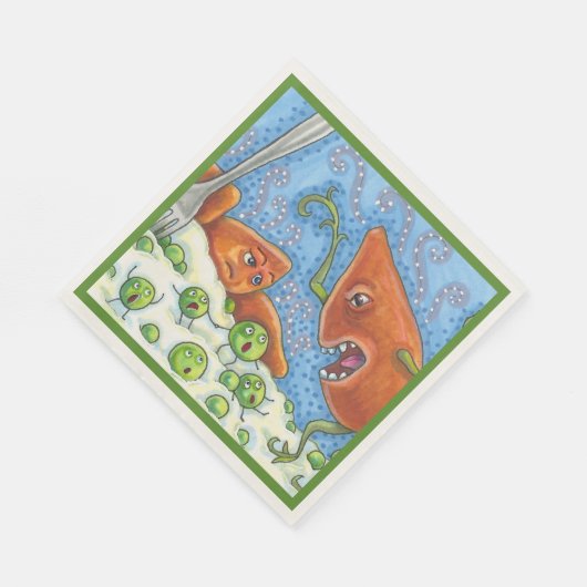 SCHLECHTES JAMBELLING IN PEAS, FUNNY ERNTEDANK MEA SERVIETTE (Ecke)