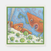 SCHLECHTES JAMBELLING IN PEAS, FUNNY ERNTEDANK MEA SERVIETTE (Vorderseite)