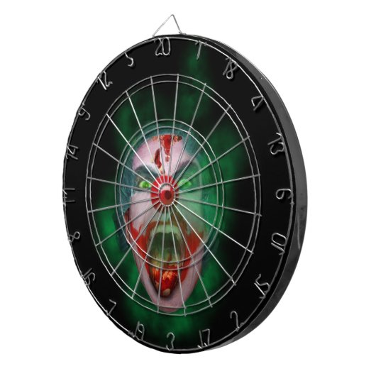 Schlechtes Joker-Clown-Gesicht Dartscheibe (Vorderseite rechts)