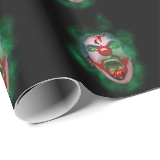 Schlechtes Joker-Clown-Gesicht Geschenkpapier (Rolleneckpunkt)