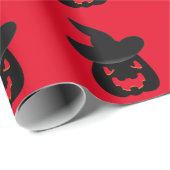 Schlechtes Kürbis-Packpapier Halloweens Geschenkpapier (Rolleneckpunkt)