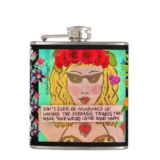 SCHLECHTES MÄDCHEN FLASCHE FLACHMANN (Vorderseite)