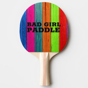 SCHLECHTES MÄDCHEN PING PONG SCHLÄGER TISCHTENNIS SCHLÄGER