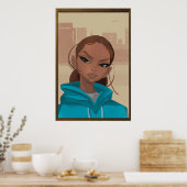 Schlechtes Mädchen Poster (Küche)