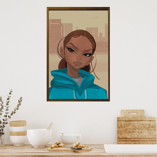 Schlechtes Mädchen Poster (Küche)