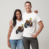 Schlechtes Mädchen-Radfahrer-Küken T-Shirt (Unisex)