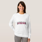 Schlechtes Mädchen-Rennen T-Shirt (Vorne ganz)