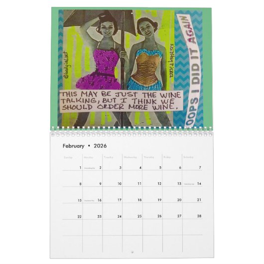 SCHLECHTES MÄDCHEN VORGESEHEN, UM KEINEN KALENDER (Feb 2026)