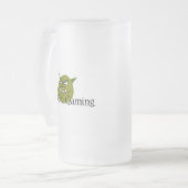Schlechtes Orc Mattglas Bierglas (Vorderseite Links)