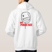 Schlechtes Poker-Gesicht Hoodie (Rückseite)