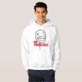 Schlechtes Poker-Gesicht Hoodie (Vorne ganz)